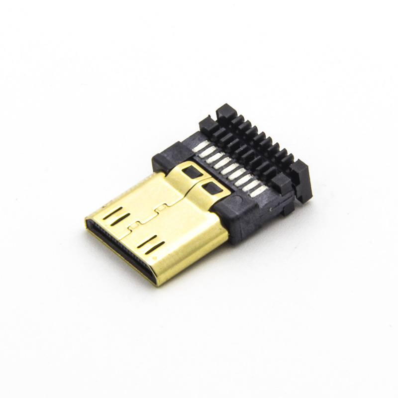 HDMI C公自动焊加锡加线夹